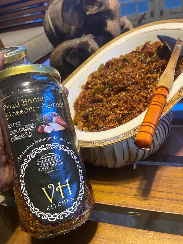 Fried Banana Blossom Sambol - VH Kitchen -Vista House Kandy -Hotels in Kandy