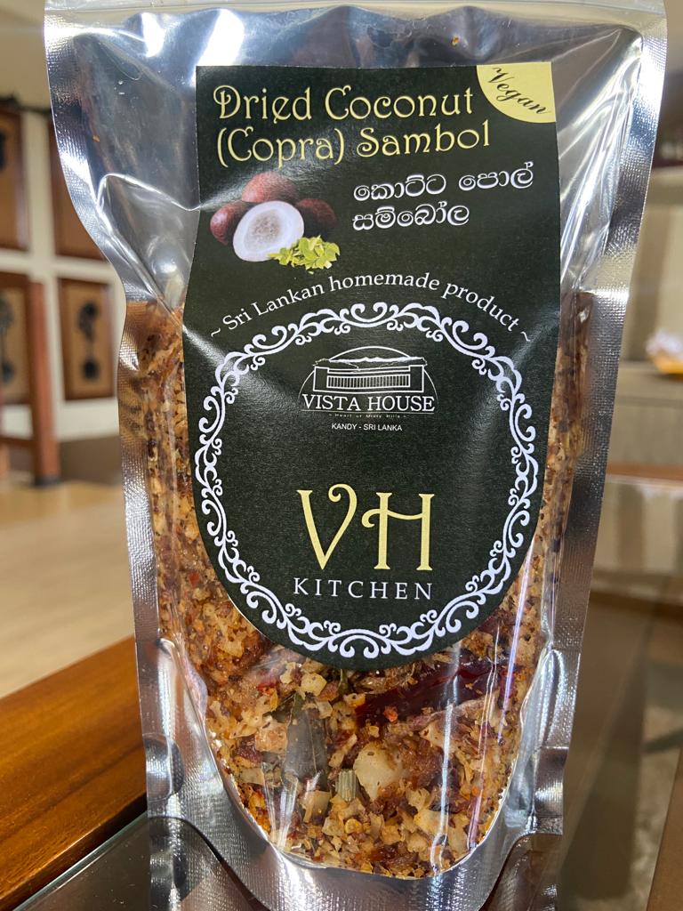 Dried Coconut (Copra) Sambol- VH Kitchen -Vista House Kandy -Hotels in Kandy